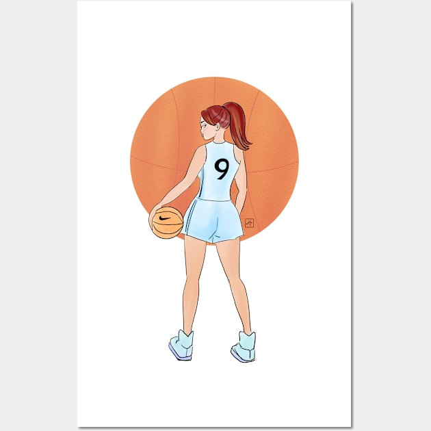 Basketball girl baller Wall Art by nasia9toska